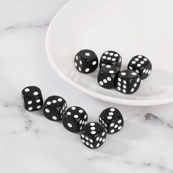 Ψηφιακά Number Cubes for Kids, 6 Όψεων, D6 Faces, Round Coener, Εκπαιδευτικά επιτραπέζια παιχνίδια DIY, 16mm, 10Pcs