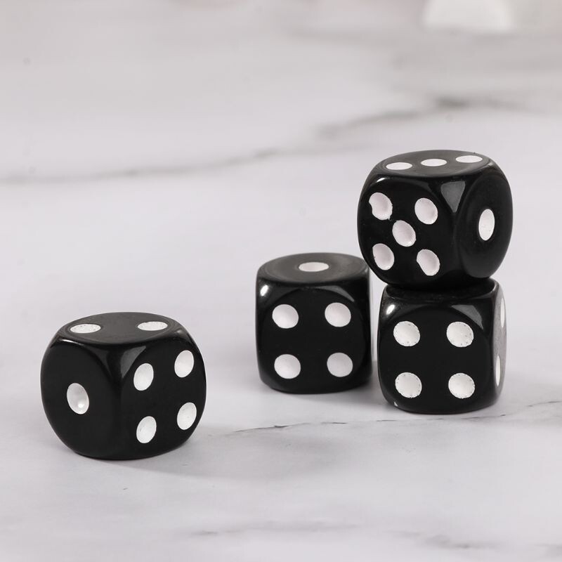 Digitaalsed numbrikuubikud lastele, 6 küljega, D6 näod, ümmargune Coener, harivad isetegemise lauamängud, 16 mm, 10 tk