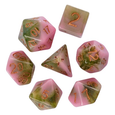 Cusdie dvobojne DND kockice 7 D&D kockica sa svjetlucavim smolama D4 D6 D8 D10 D% D12 D20 Komplet poliedralnih kockica za društvene igre uloga