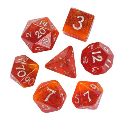 Cusdie dvobojne DND kockice 7 D&D kockica sa svjetlucavim smolama D4 D6 D8 D10 D% D12 D20 Komplet poliedralnih kockica za društvene igre uloga