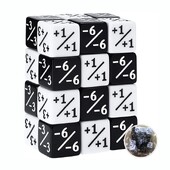 10/24 komada digitalnih kockica s kvadratnim kutom D6 zbrajanje oduzimanje + - brojevi matematički simboli nastavne kocke za čarobnu stolnu igru