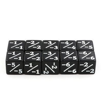 10/24 komada digitalnih kockica s kvadratnim kutom D6 zbrajanje oduzimanje + - brojevi matematički simboli nastavne kocke za čarobnu stolnu igru