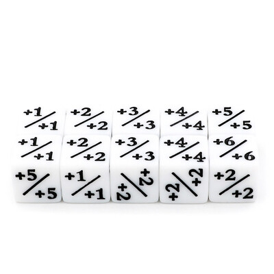 10/24 komada digitalnih kockica s kvadratnim kutom D6 zbrajanje oduzimanje + - brojevi matematički simboli nastavne kocke za čarobnu stolnu igru