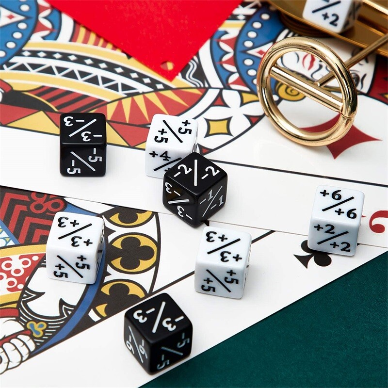 10/24 komada digitalnih kockica s kvadratnim kutom D6 zbrajanje oduzimanje + - brojevi matematički simboli nastavne kocke za čarobnu stolnu igru
