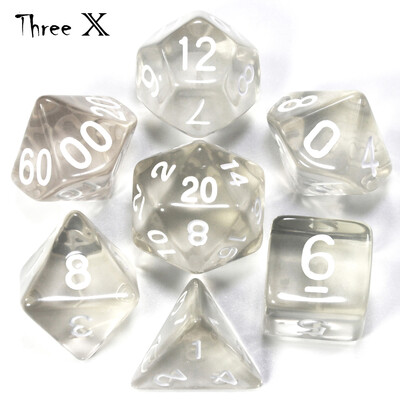 Jelly Effect 7pc DNDGame D4,d6,d8,d10,d12,d20 ružičaste prijenosne kockice, Rpg DNDGame društvena igra kao poklon