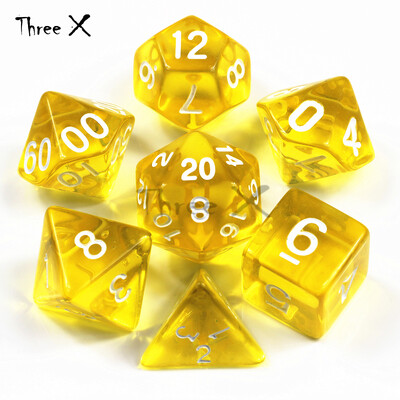 Jelly Effect 7pc DNDGame D4,d6,d8,d10,d12,d20 ružičaste prijenosne kockice, Rpg DNDGame društvena igra kao poklon