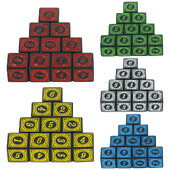 D6 Polyhedral Dice Set 10Pcs 6-sided Dices Akril Stol za igranje Društvene igre Bar Pub Club Party DND