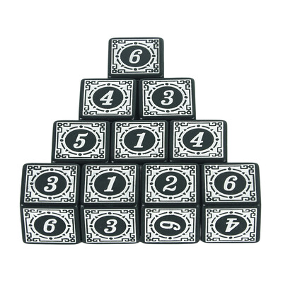 D6 Polyhedral Dice Set 10Pcs 6-sided Dices Akril Stol za igranje Društvene igre Bar Pub Club Party DND