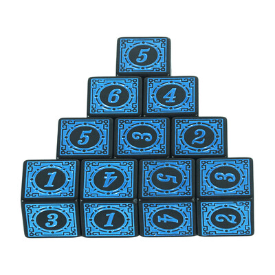 D6 Polyhedral Dice Set 10Pcs 6-sided Dices Akril Stol za igranje Društvene igre Bar Pub Club Party DND