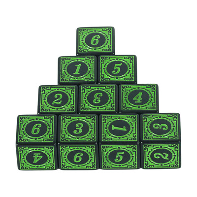 D6 Polyhedral Dice Set 10Pcs 6-sided Dices Akril Stol za igranje Društvene igre Bar Pub Club Party DND