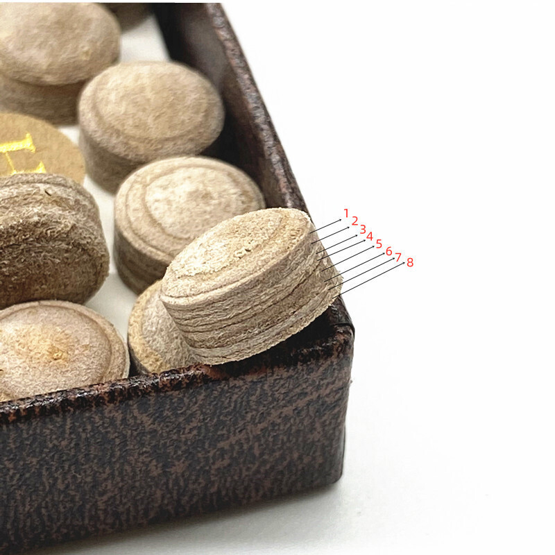 2 vnt. daugiasluoksnių biliardo lazdų antgaliai H kietumas 10/11/13 mm Snukerio biliardo lazdos priedai