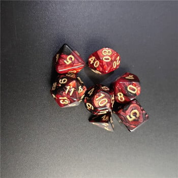 7 Pcs1set Galaxy Series Style DND Dice Set D4 D6 D8 D10 D12 D20 Многостранни зарове за TRPG Dungeons & Dragons Board Game