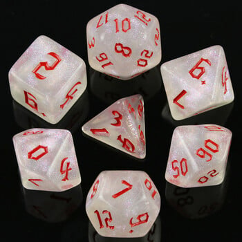 Иридесцентен блясък RPG Polyhedral Dice Set for DNDGame Dungeon and Dragons Table Board Roll Playing Games