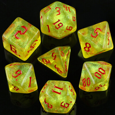 Iridescent Glitter RPG Polyhedral Dice Set za DNDGame Dungeon and Dragons Table Board Igranje u rolama