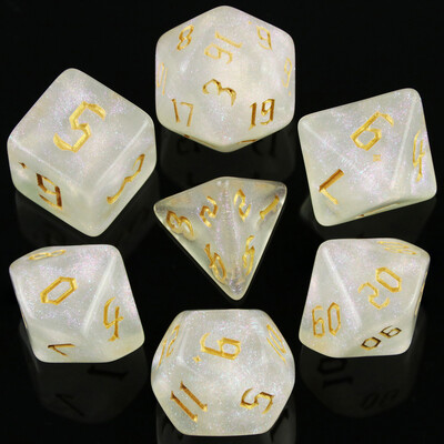 Iridescent Glitter RPG Polyhedral Dice Set za DNDGame Dungeon and Dragons Table Board Igranje u rolama