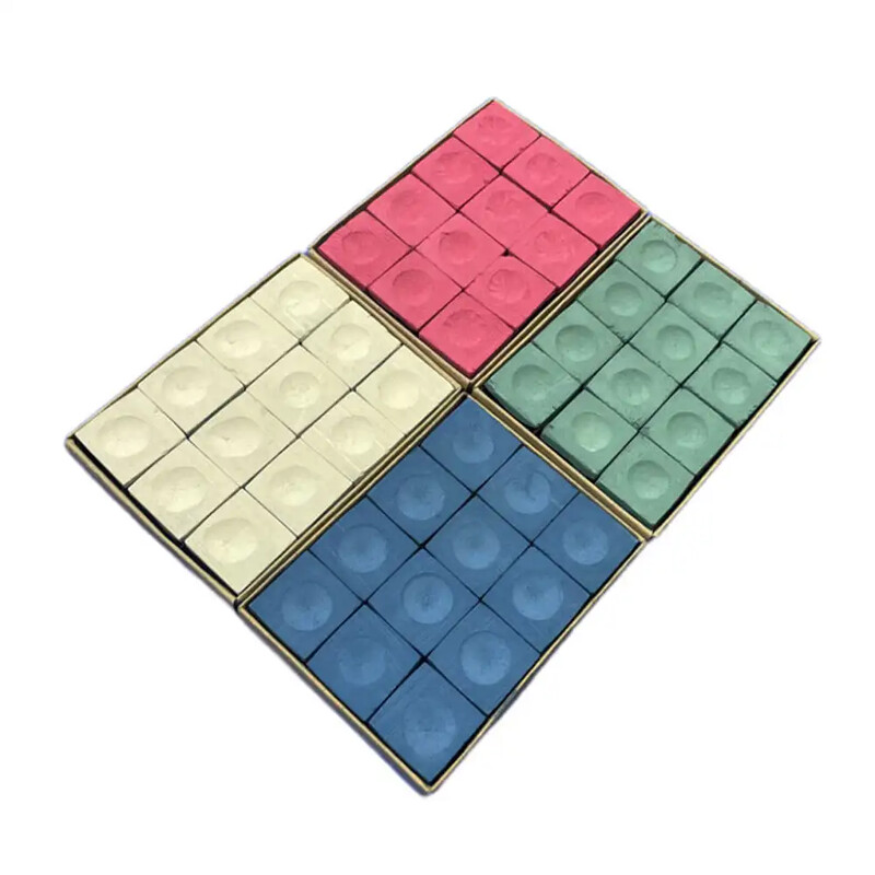 12kom izdržljive nove praktične kocke Krede Štap Stol Biljarske kocke Štap za bilijar Kreda Štap za bilijar Pribor za kredu Stol