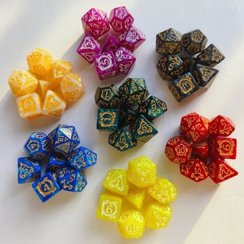 7 бр./компл. Нов дизайн Dragon Element Multiaspect Dice Set Аксесоари за настолни игри