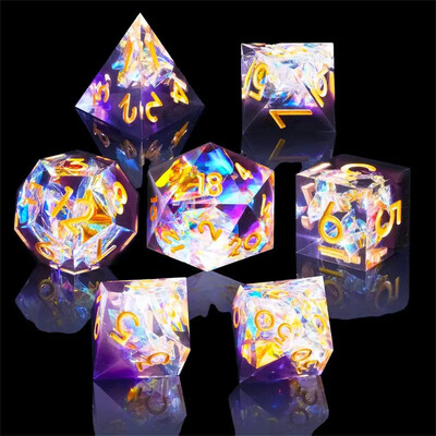 DND set kockica 7-dijelni set poliedralnih kockica D&D set kockica Sharp Edge D i D kockice Igranje uloga igra stolna igra šahovnice