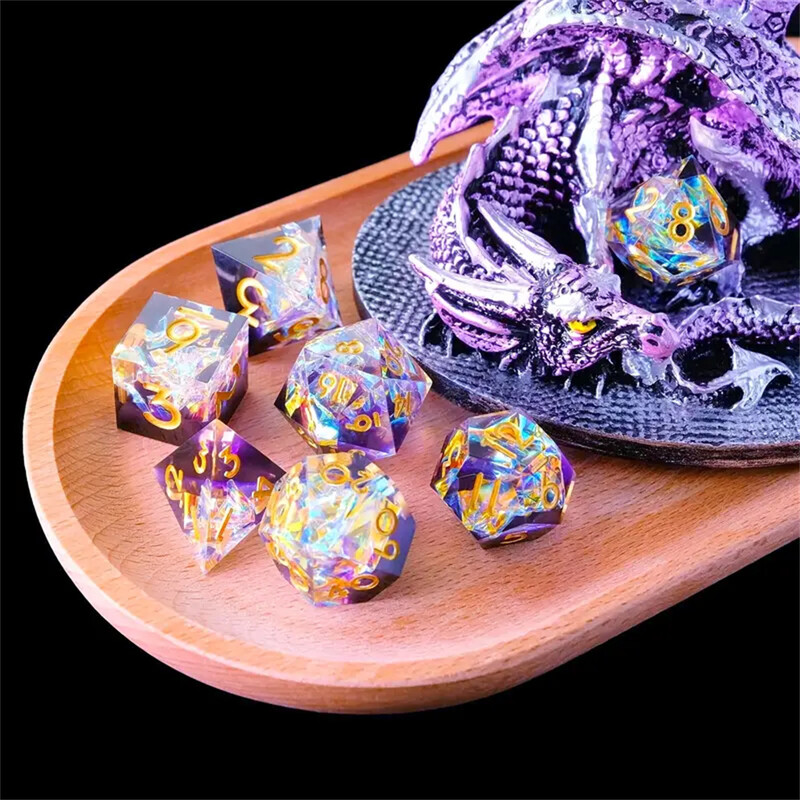 DND set kockica 7-dijelni set poliedralnih kockica D&D set kockica Sharp Edge D i D kockice Igranje uloga igra stolna igra šahovnice