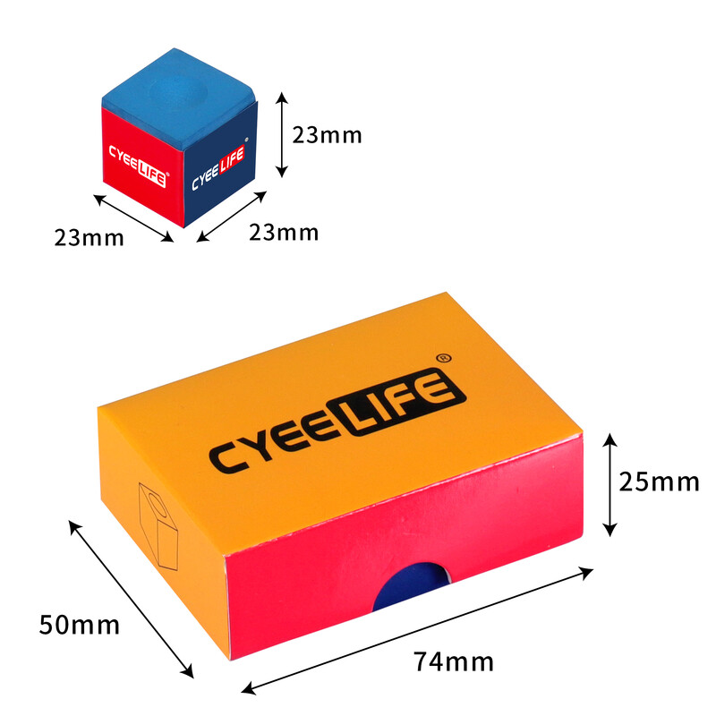 CyeeLife Biljarske krede AAA razine Oily Nano Technology Pool Cue Chalk Snooker Caram Chalk Easy On Powder Billiard Accessories