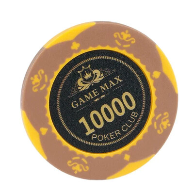 5 PC Karību jūras kronu māla žetoni Teksasas pokera žetoni monētām veltīti kazino kluba spēļu piederumi Pokera komplekts profesionāla galda spēle