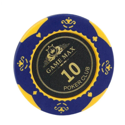 5 PC Karību jūras kronu māla žetoni Teksasas pokera žetoni monētām veltīti kazino kluba spēļu piederumi Pokera komplekts profesionāla galda spēle