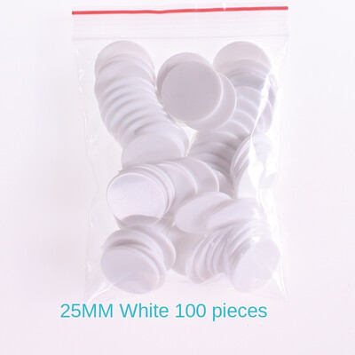 100 gab./komplektā Plastmasas mikroshēmu monētu mācību līdzekļi Krāsaina Tukša Maza Apaļa gabala Skolēnu Bērnudārza Atlīdzības Monētas Punkta Monēta 25mm