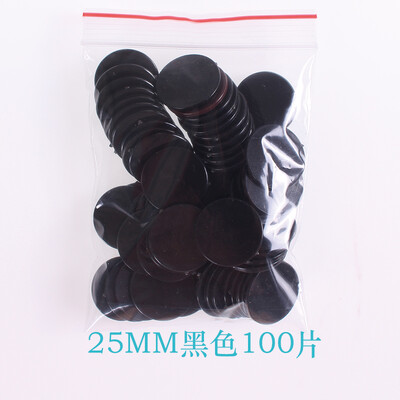 100 gab./komplektā Plastmasas mikroshēmu monētu mācību līdzekļi Krāsaina Tukša Maza Apaļa gabala Skolēnu Bērnudārza Atlīdzības Monētas Punkta Monēta 25mm