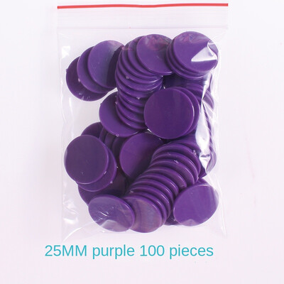 100 gab./komplektā Plastmasas mikroshēmu monētu mācību līdzekļi Krāsaina Tukša Maza Apaļa gabala Skolēnu Bērnudārza Atlīdzības Monētas Punkta Monēta 25mm