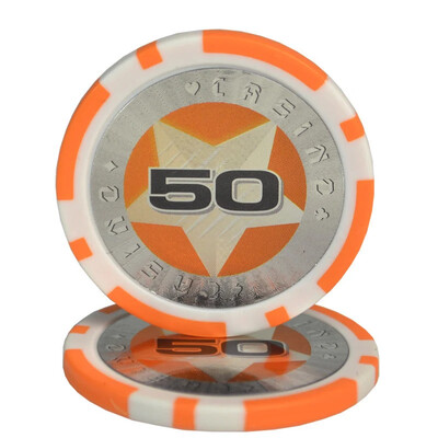 10 KOMADA Profesionalni Baccarat vrhunski poker set žetona Dodaci Texas Poker žetoni Pentacle Casino novčići 11,5 g