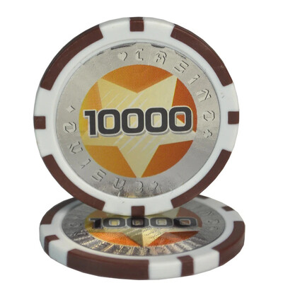 10 KOMADA Profesionalni Baccarat vrhunski poker set žetona Dodaci Texas Poker žetoni Pentacle Casino novčići 11,5 g