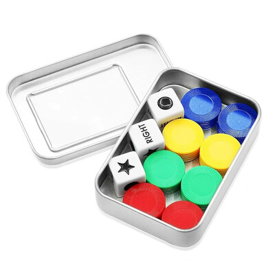 Lijevo desno Središnja igra s kockicama Igre s kockicama Lijevo desno Središnja točka Setovi ploča za zabavu Obitelj Prijateljska okupljanja Kampiranje Piknik Igra