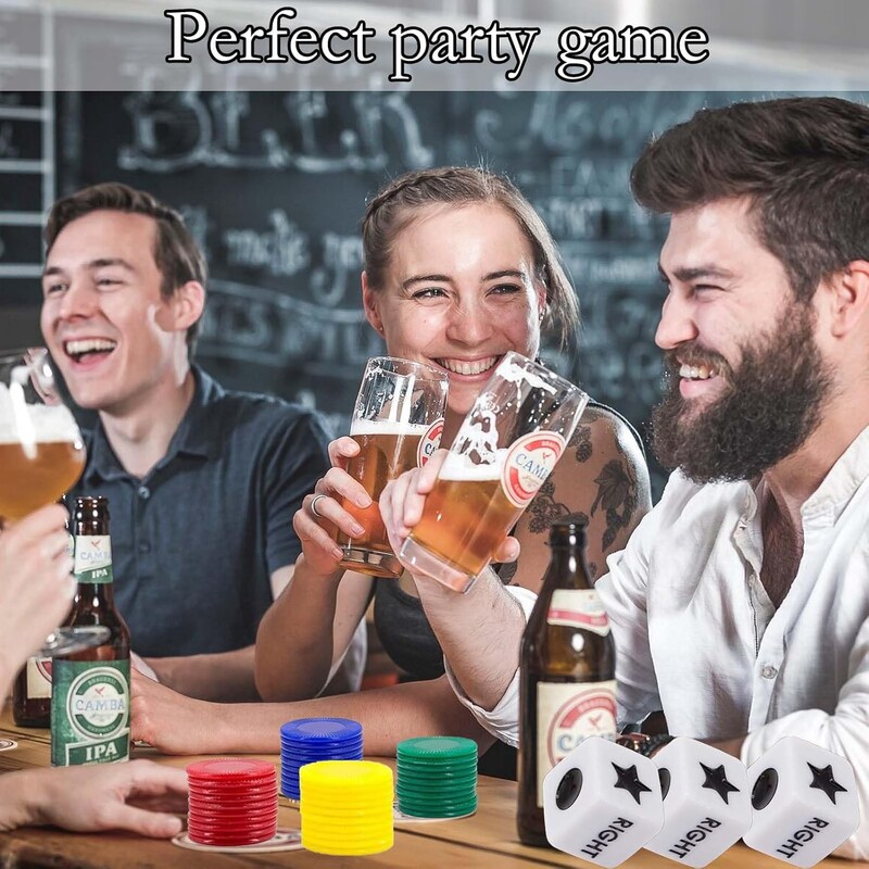 Lijevo desno Središnja igra s kockicama Igre s kockicama Lijevo desno Središnja točka Setovi ploča za zabavu Obitelj Prijateljska okupljanja Kampiranje Piknik Igra