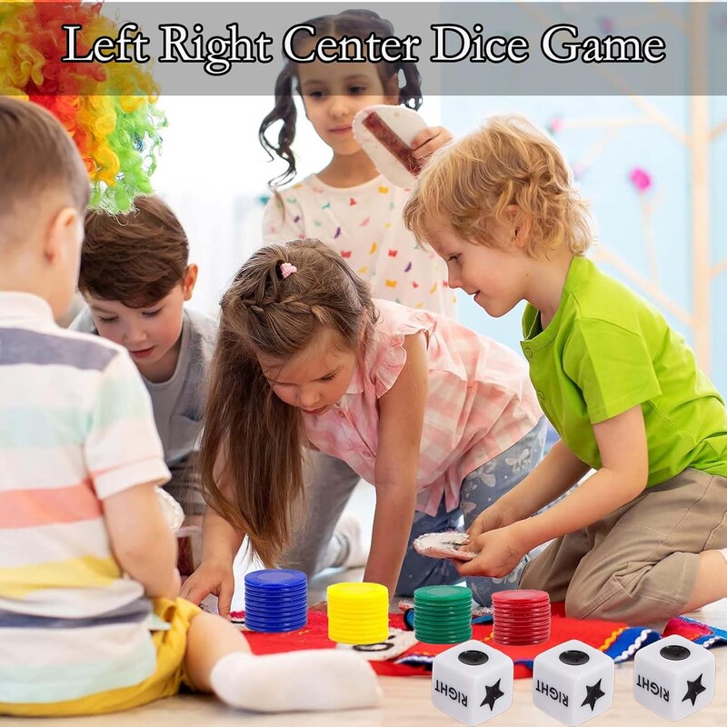 Lijevo desno Središnja igra s kockicama Igre s kockicama Lijevo desno Središnja točka Setovi ploča za zabavu Obitelj Prijateljska okupljanja Kampiranje Piknik Igra