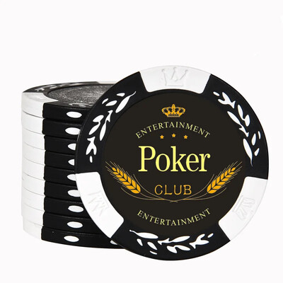 10PCS/Lot 14g Texas Blank Poker Chips Покер чипове Монети Развлечение Покер комплект Настолни игри Професионално парти в казино клуб