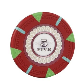 10 τμχ Tricolor Flower Clay σετ τσιπ πόκερ καζίνο Coin Poker Metal Entertainment Baccarat Texas Chip Poker Club Αξεσουάρ