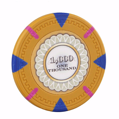 10 tk Tricolor Flower Clay pokkeri žetoonide komplekt Kasiino mündipokker Metallist Meelelahutus Baccarat Texas Chip Poker Club Aksessuaarid