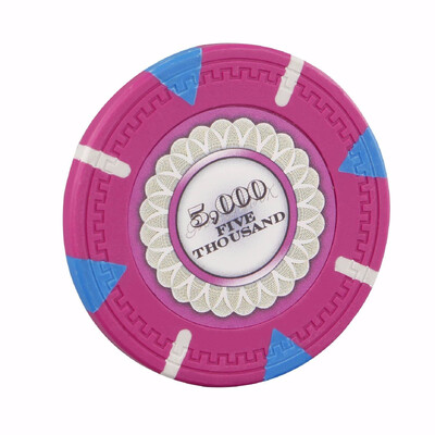 10 tk Tricolor Flower Clay pokkeri žetoonide komplekt Kasiino mündipokker Metallist Meelelahutus Baccarat Texas Chip Poker Club Aksessuaarid