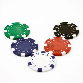 10 τμχ ABS+iron+clay Texas Poker Chips Professional Casino Blank Poker Chips Metal Coin Επιτραπέζια παιχνίδια Club Poker Αξεσουάρ Σετ