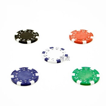 10 τμχ ABS+iron+clay Texas Poker Chips Professional Casino Blank Poker Chips Metal Coin Επιτραπέζια παιχνίδια Club Poker Αξεσουάρ Σετ