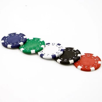 10 τμχ ABS+iron+clay Texas Poker Chips Professional Casino Blank Poker Chips Metal Coin Επιτραπέζια παιχνίδια Club Poker Αξεσουάρ Σετ