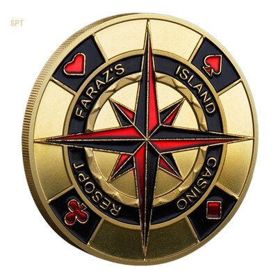 Kaardikaitsmed Kollektsionäärid Metallist kiip, suveniirkiip 714F