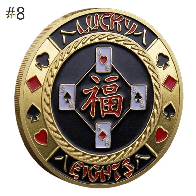 Kaardikaitsmed Kollektsionäärid Metallist kiip, suveniirkiip 714F