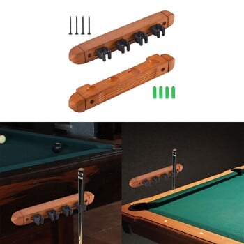 Pool Cue Rack Claw Cue Clips καλάμι ψαρέματος Βάση τοίχου με 4 κλιπ Cue