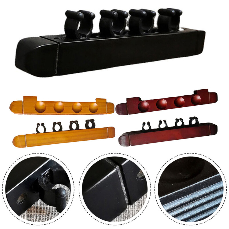 1 par držača štapa za biljar Zidni držači štapova za pecanje Držači štapova s 4 utora Stezaljke za snooker biljar Sportski dodaci