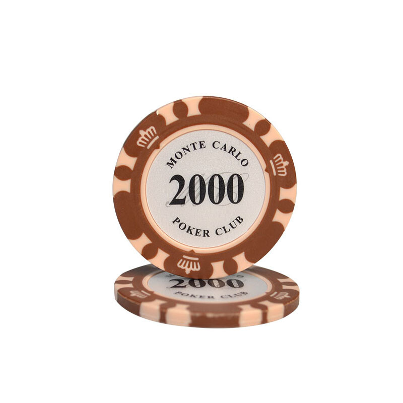 5gab Apaļi pokera žetoni 40*3,3 mm Texas Hold`em/Blackjack/Baccarat galda žetoni Kazino Azartspēļu Aksesuāri Ūdensizturīgie žetoni