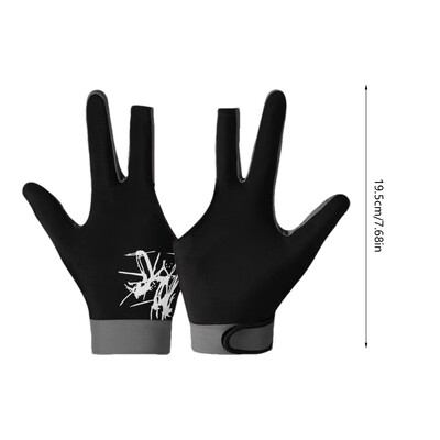 Ръкавици за билярд с 3 пръста Противоплъзгащи се дишащи ръкавици за басейн Преносими ръкавици за билярд с лява ръка Многофункционални ръкавици за билярд за