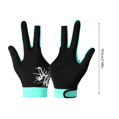 Ръкавици за билярд с 3 пръста Противоплъзгащи се дишащи ръкавици за басейн Преносими ръкавици за билярд с лява ръка Многофункционални ръкавици за билярд за