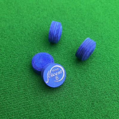 4 vnt. 14 mm biliardo pulo lazdos antgaliai M kietumas 6 sluoksniai keptos odos biliardo galvutės priedai