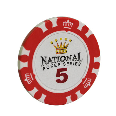 10 gab. Māla Teksasas pokera žetonu kazino monētas Poker 40x3,3 mm Crown Poker Chips Club izklaides spēļu azartspēļu komplekts profesionāls